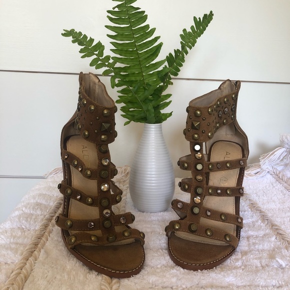 ALDO gladiator heels/ ankle boots - Picture 2 of 12